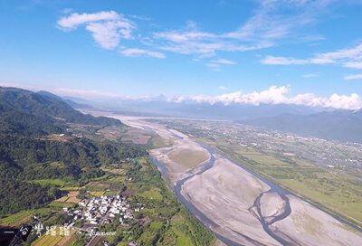 日光輕航機場眺望花東縱谷